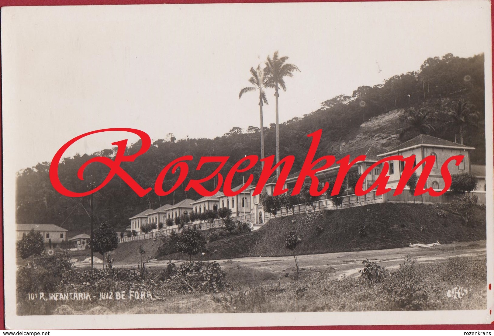 Bresil Brazil Brasil Brazilie Juiz De Fora R. Infantaria Old Photo Photocard Postcard Zeldzame Fotokaart RARE - Autres