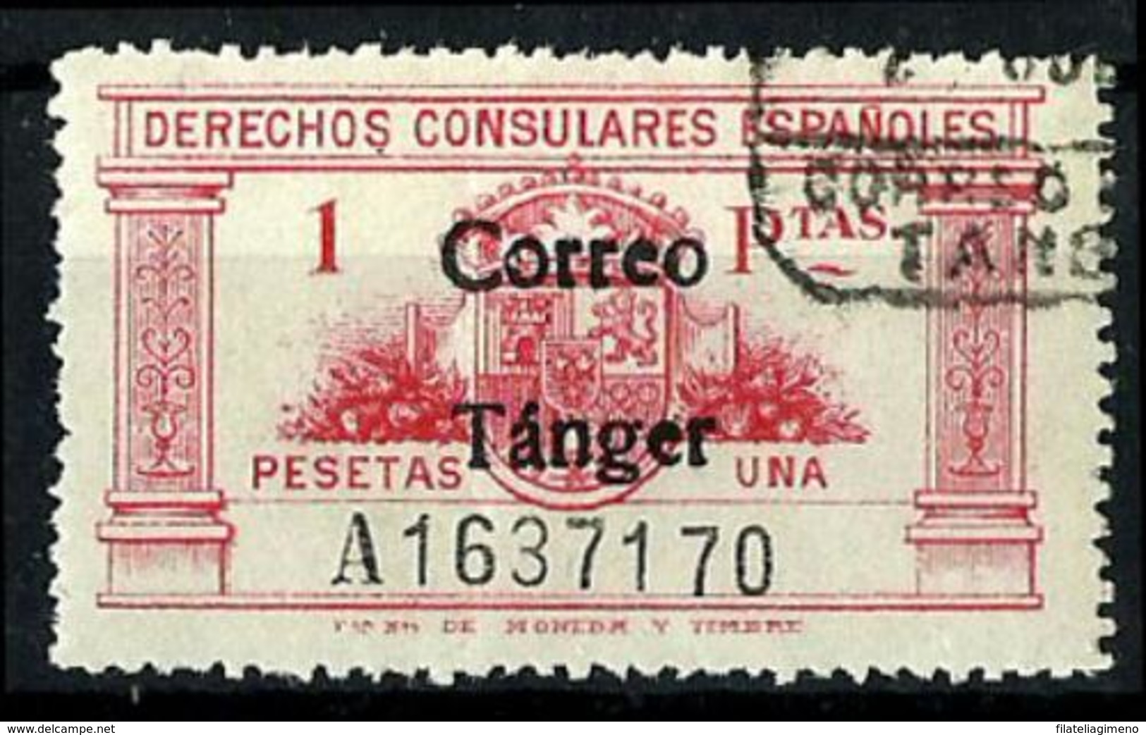 Tanger Nº 143 En Usado - Maroc Espagnol