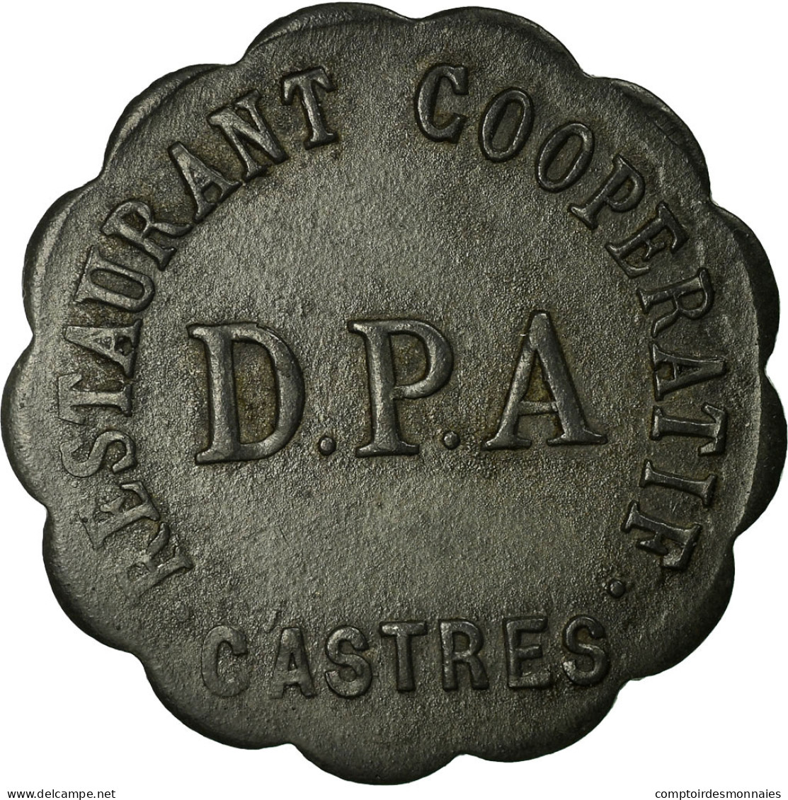 Monnaie, France, Restaurant Coopératif D.P.A, Castres, 10 Centimes, TTB, Zinc - Monétaires / De Nécessité