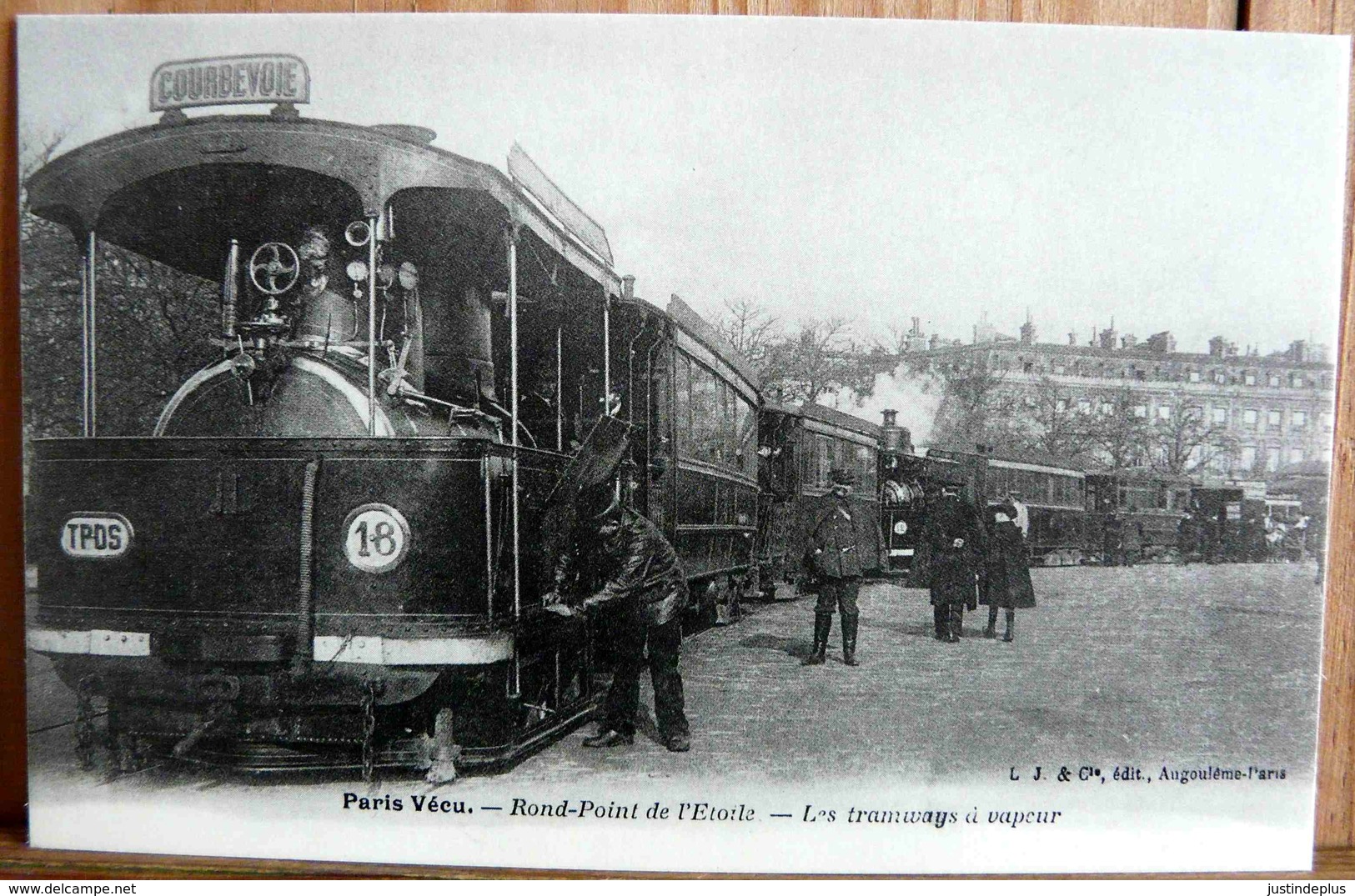 N°160 PARIS VECU N°33 LES TRAMWAYS A VAPEUR (1902) ADECA NEUDIN 1979 TIRAGE N° 736/1000 - Tramways