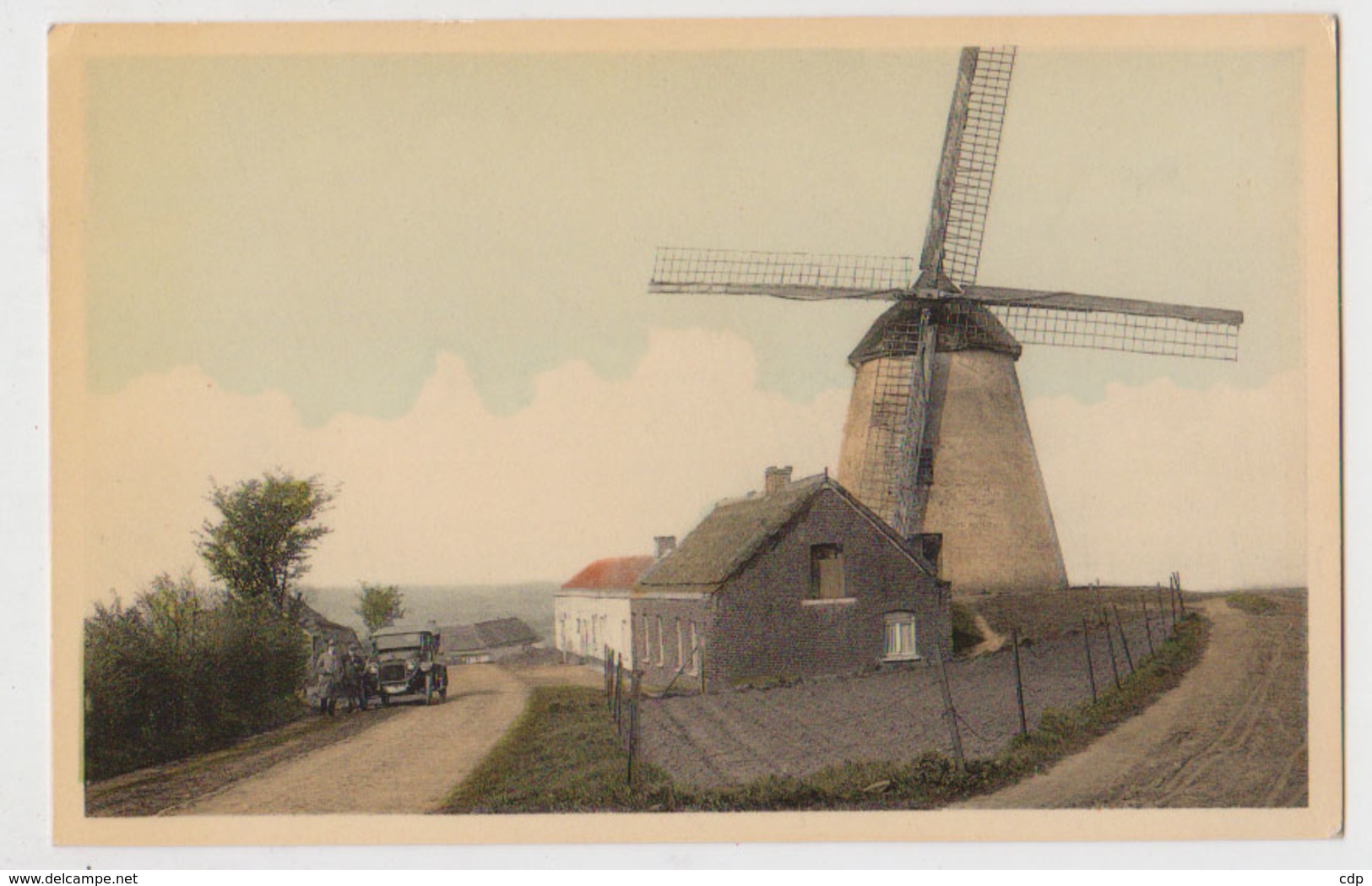 Cpa Ronse  Moulin  Voiture - Ronse