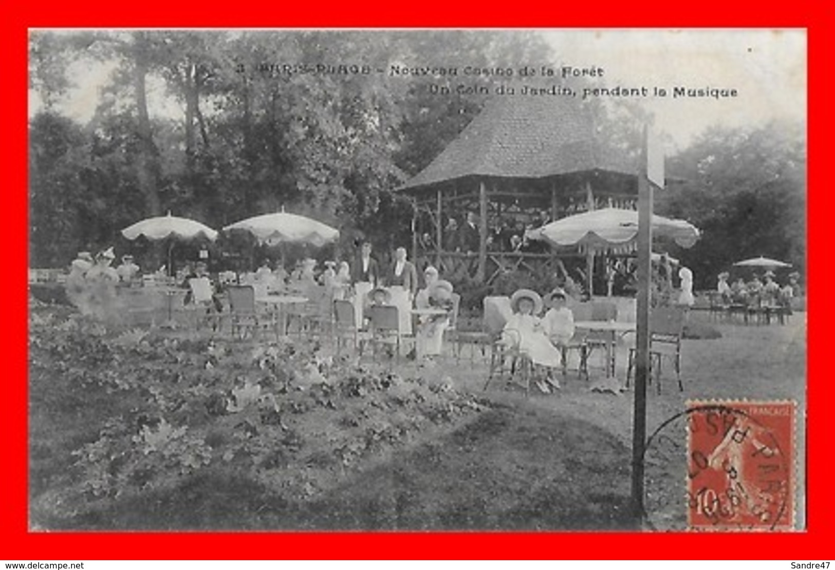 CPA (62) LE TOUQUET. Paris-Plage, Nouveau Casino De La Forêt, Un Coin Du Jardin, Animé, Kiosque à Musique..J082 - Le Touquet