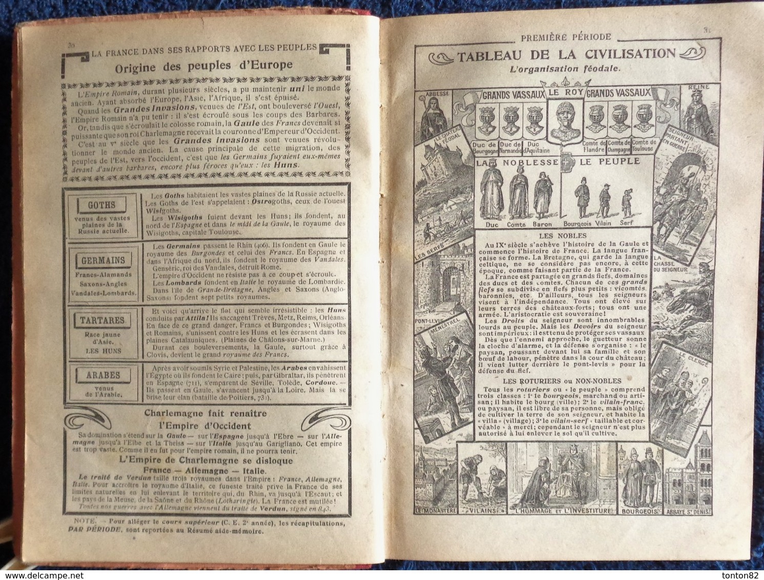 Gauthier Et Deschamps - Cours D' HISTOIRE DE FRANCE - Certificat D'études - Hachette - ( 1923 ) . - 6-12 Ans