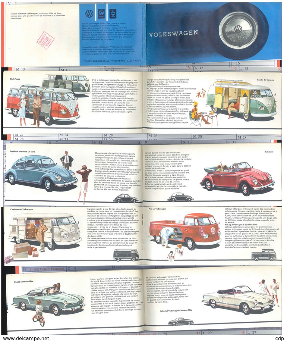 Belle Publicité VW  Coccinelles, Karmann, Combi 1960 - Werbung