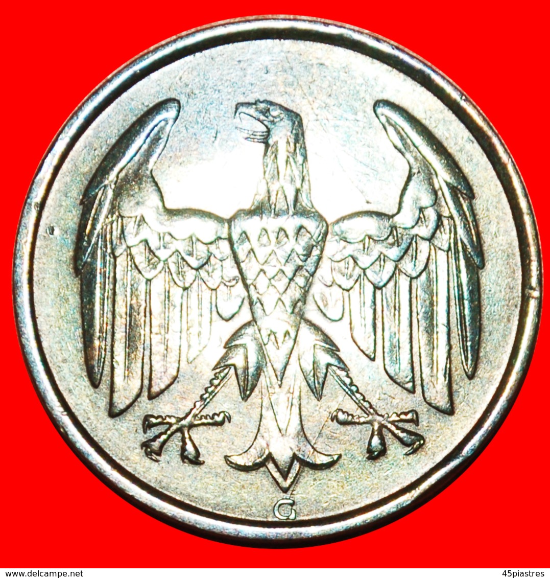 + RARE: GERMANY ★ 4 PFENNIG 1932G! LOW START ★ NO RESERVE! - 4 Reichspfennig