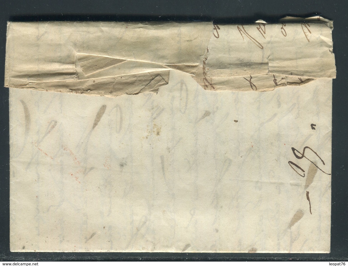 Suisse - Lettre ( Avec Texte ) De Genève Pour La France En 1838 , Voir Griffe Et Cachets - Prix Fixe - Réf JJ 131 - ...-1845 Vorphilatelie