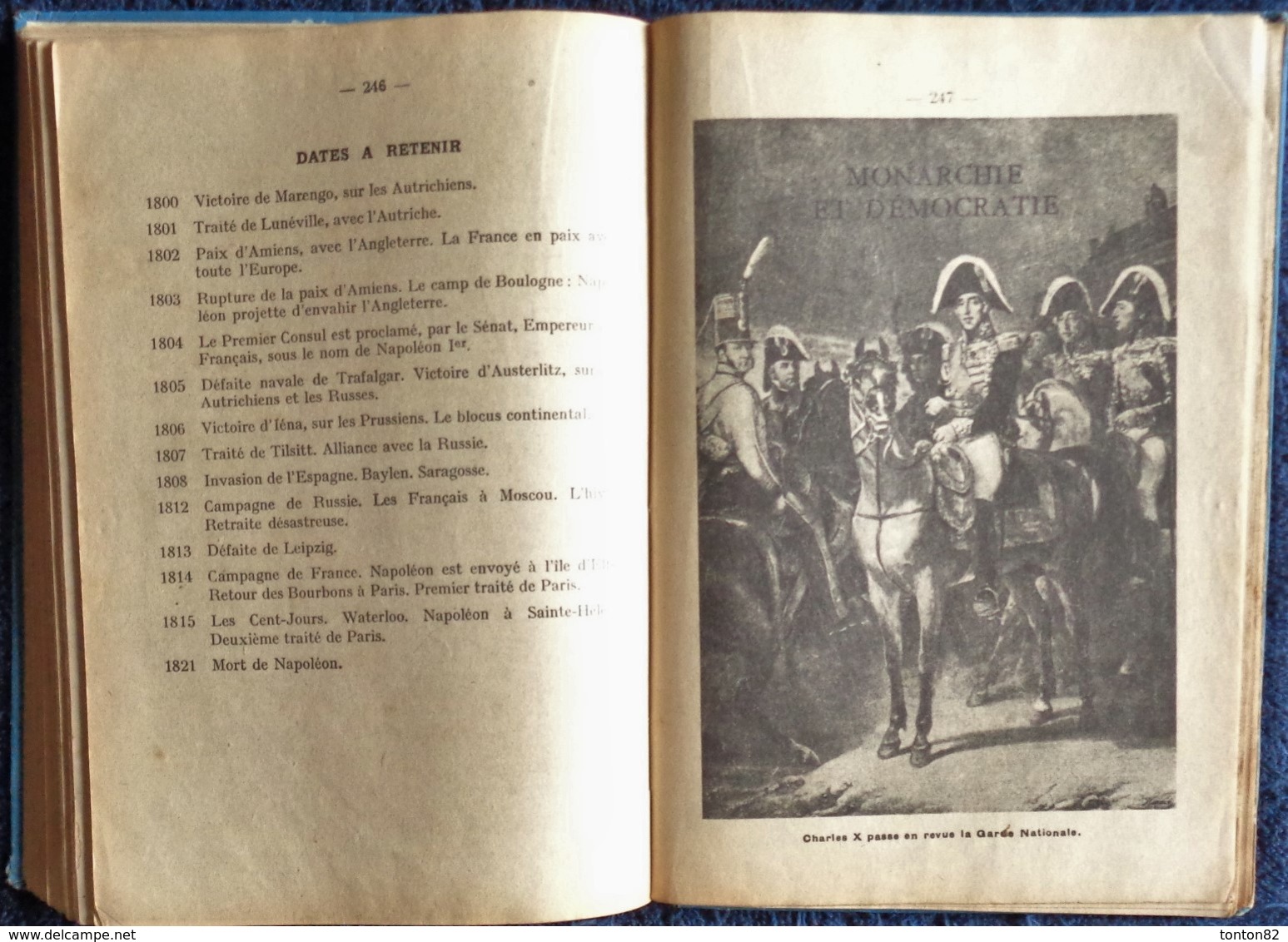 Gauthier et Deschamps - Cours d' HISTOIRE DE FRANCE - Certificat d'études - Hachette - ( 1923 ) .