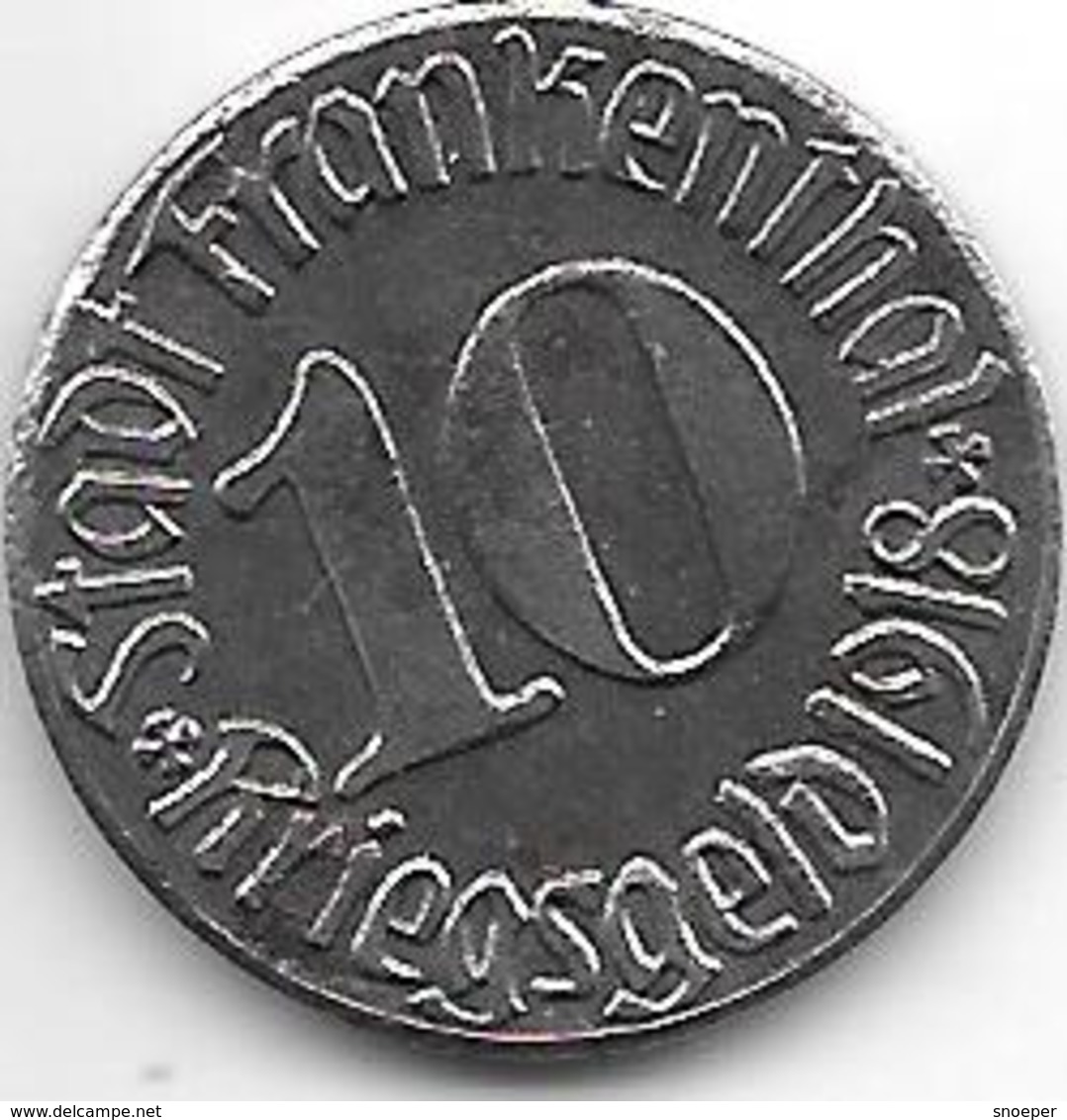 *notgeld Frankenthal 10 Pfennig 1918 Fe 4157.15 / F 135.11 - Otros & Sin Clasificación