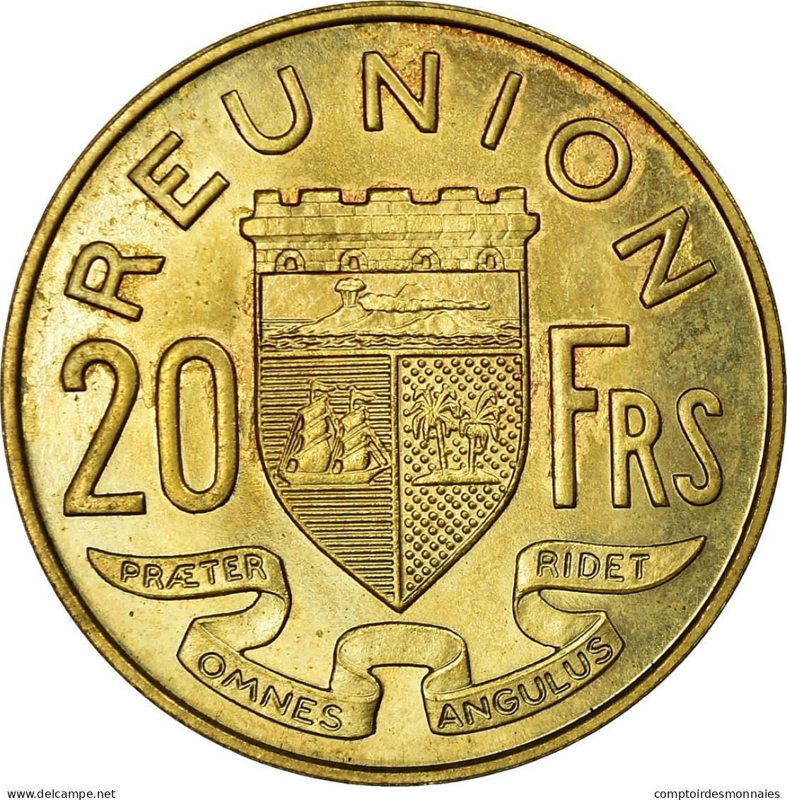Monnaie, Réunion, 20 Francs, 1955, ESSAI, FDC, Aluminum-Bronze, KM:E7 - Riunione