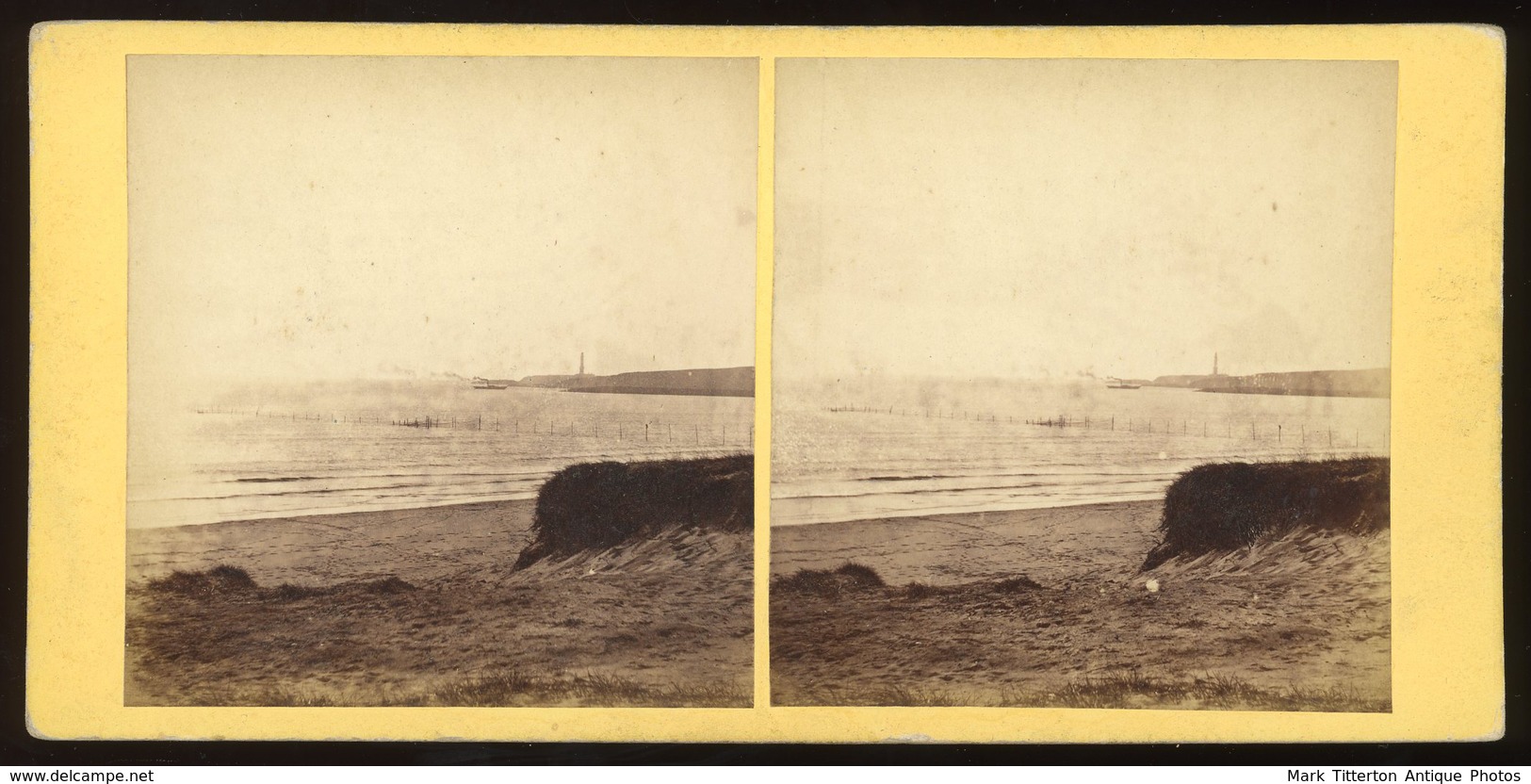 Stereoview - Girdle Ness Lighthouse Aberdeen Scotland - Stereoscopi