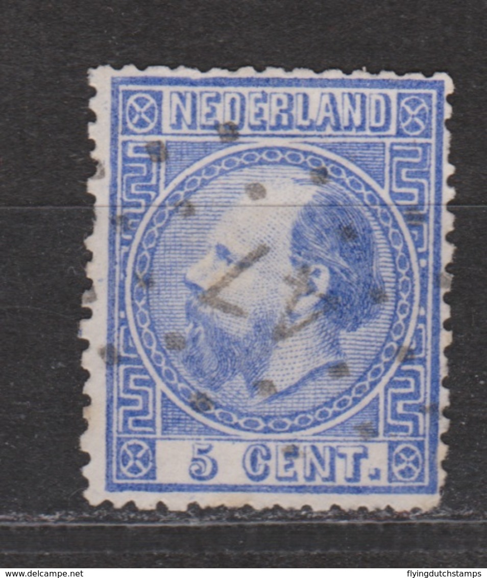 NVPH Nederland Netherlands Niederlande Pays Bas Holanda 7 CANCEL HAARLEMMERMEER 47 ; Koning Roy Rey King Willem III 1867 - Gebraucht