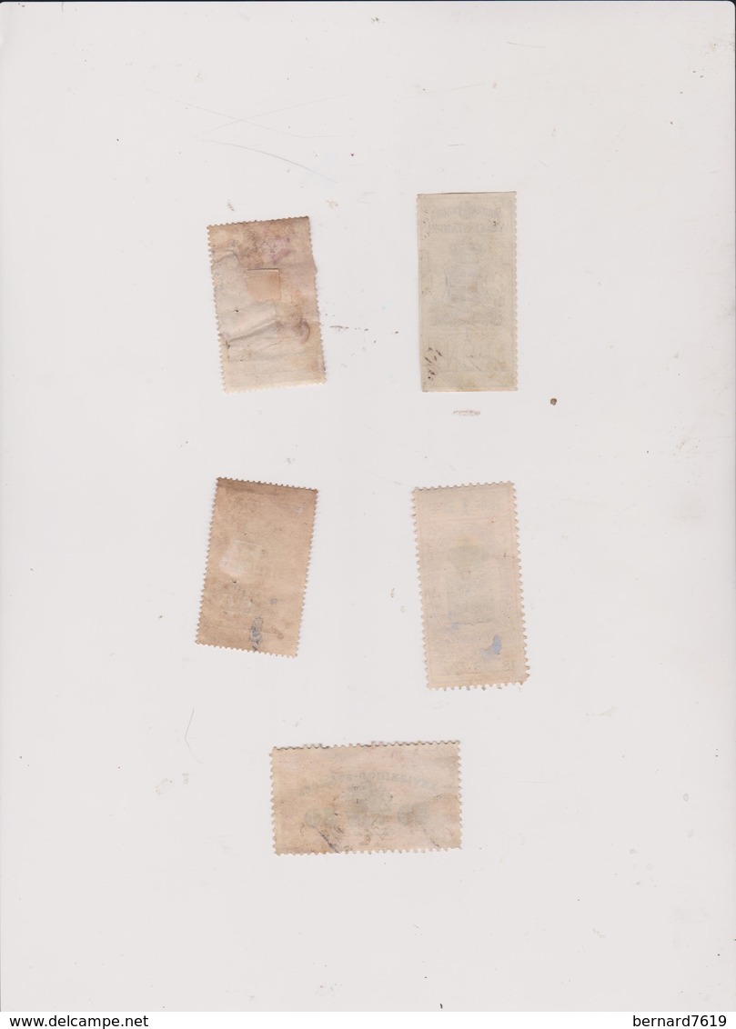 Suede  Lot  De 5 Timbres Fiscaux - Steuermarken