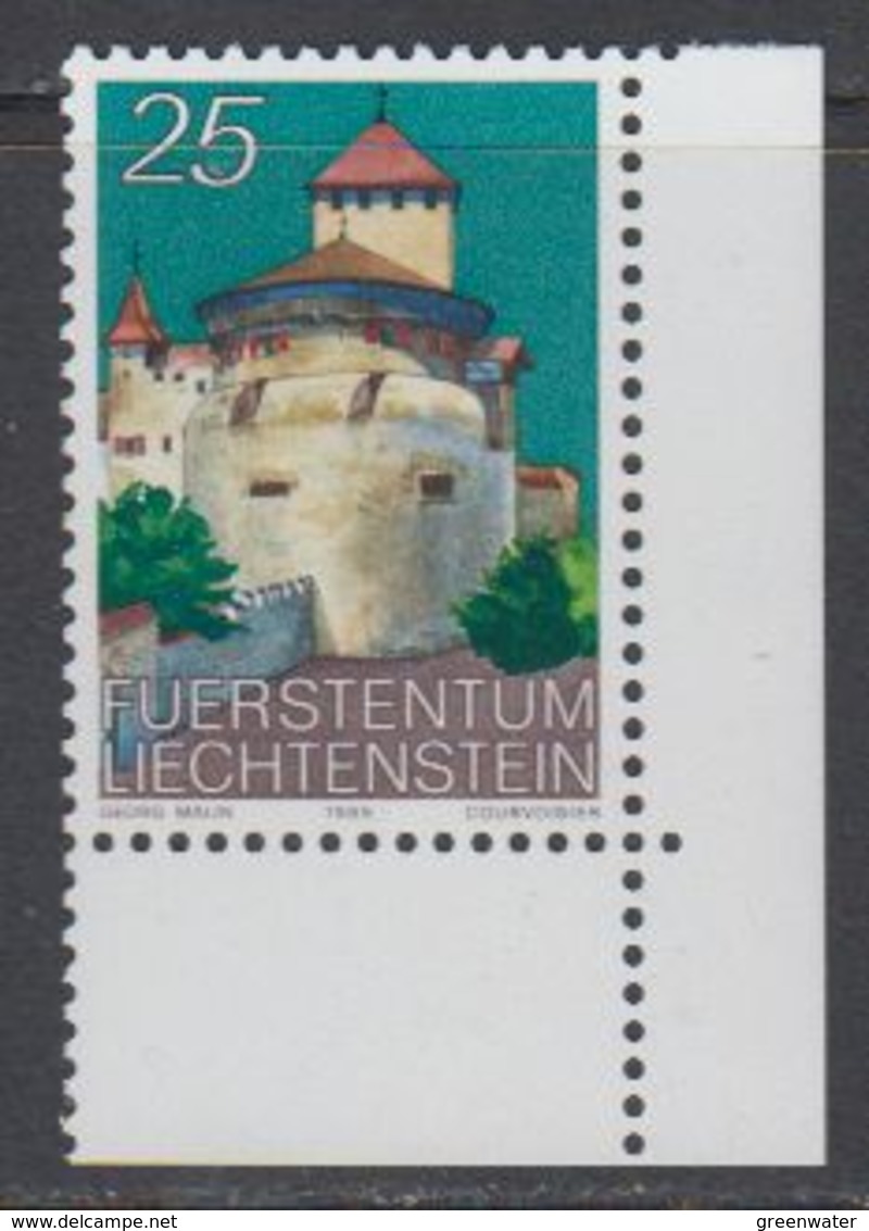 Liechtenstein 1989 Castle Vaduz 1v (corner) ** Mnh (43449B) - Ongebruikt