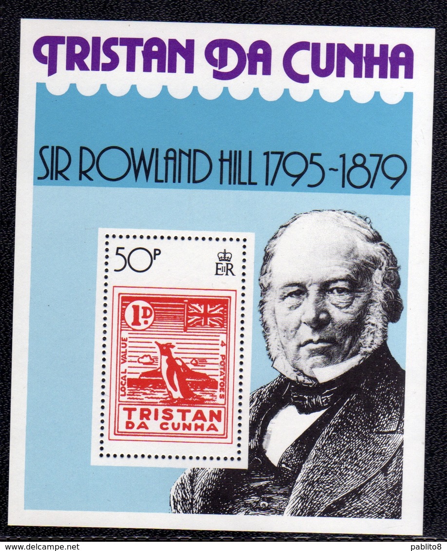 TRISTAN DA CUNHA 1979 ROWLAND HILL BLOCK SHEET BLOCCO FOGLIETTO BLOC FEUILLET MNH - Tristan Da Cunha