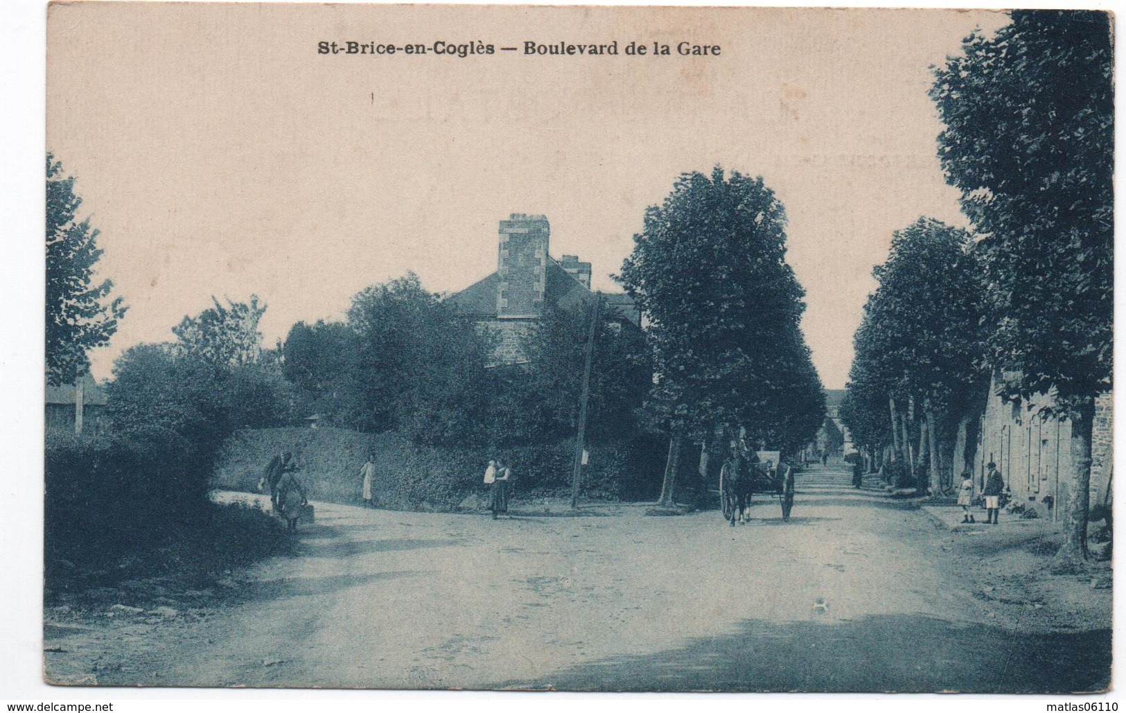 35- ST.-BRICE-en-COGLES -   Boulevard De La Gare -    CPA - Autres & Non Classés