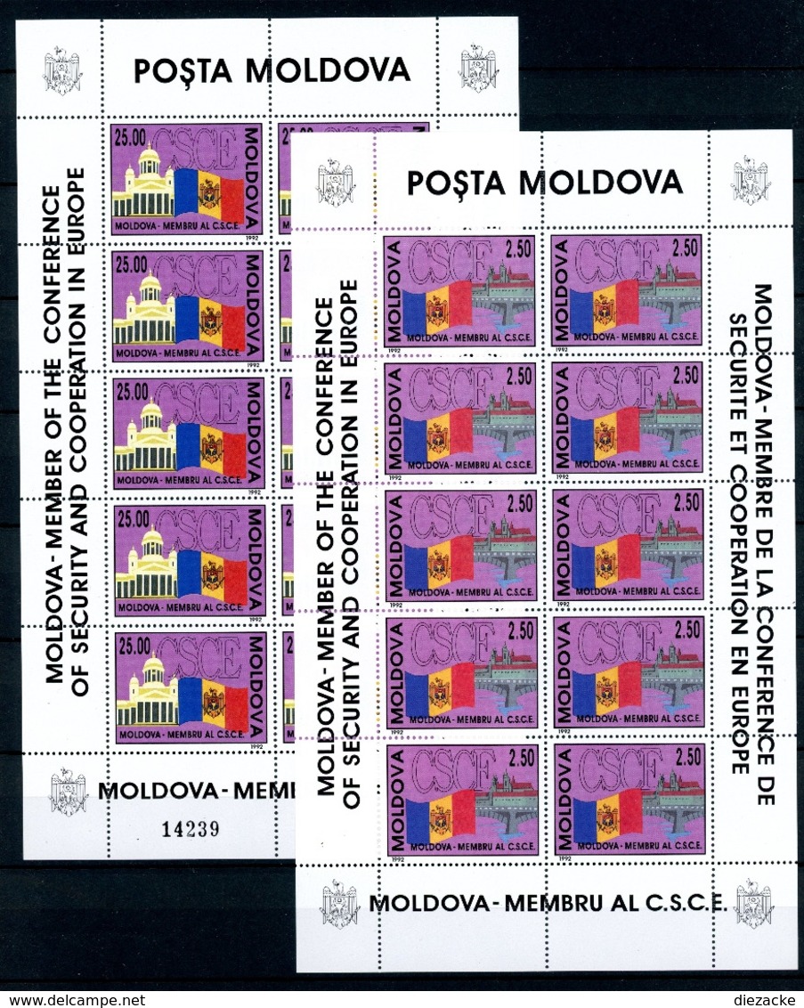 Moldawien Kleinbögen MiNr. 41-42 Postfrisch MNH (GF11034 - Moldawien (Moldau)