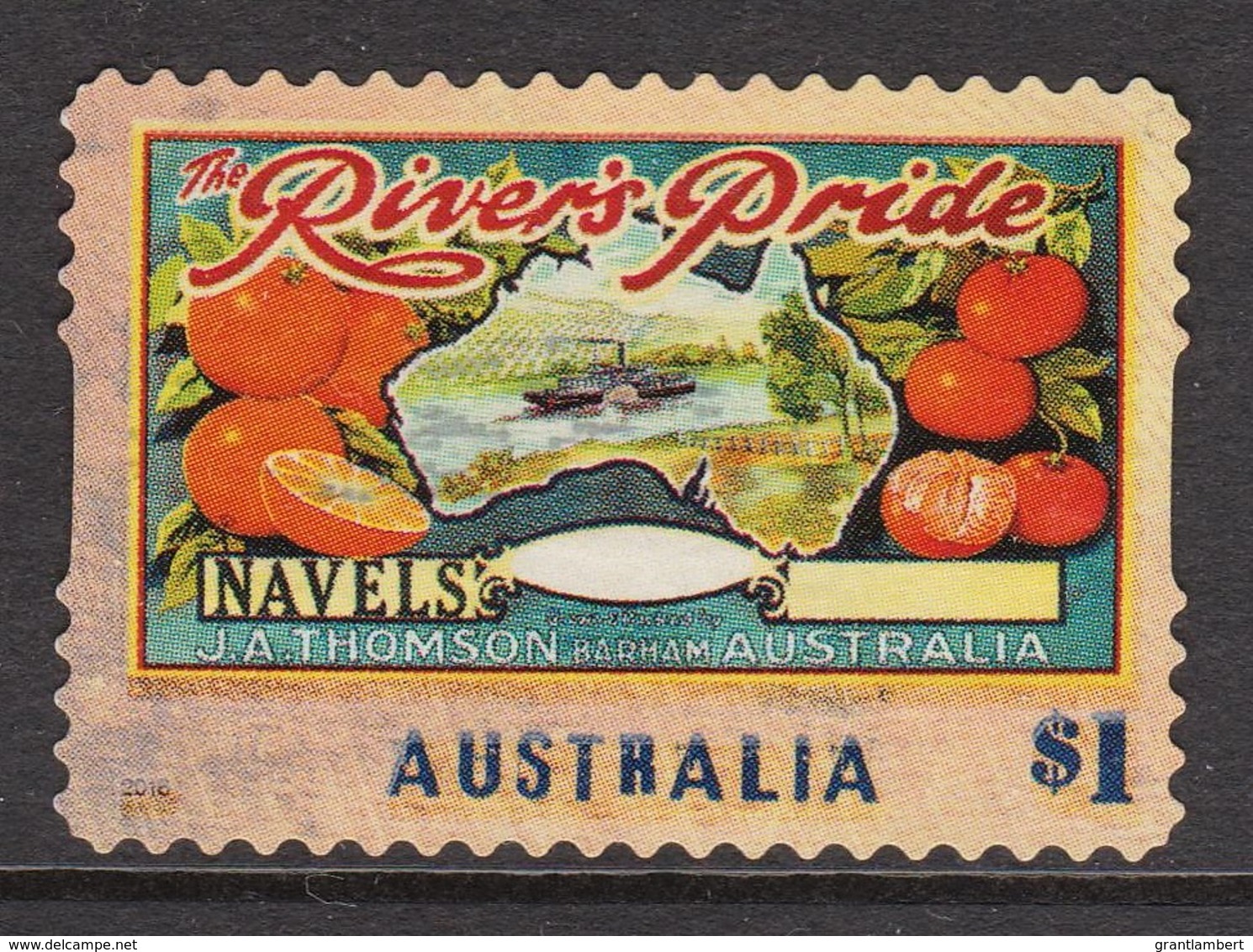 Australia 2016 Nostalgic Fruit Labels $1 River's Pride Self-adhesive Used - Used Stamps