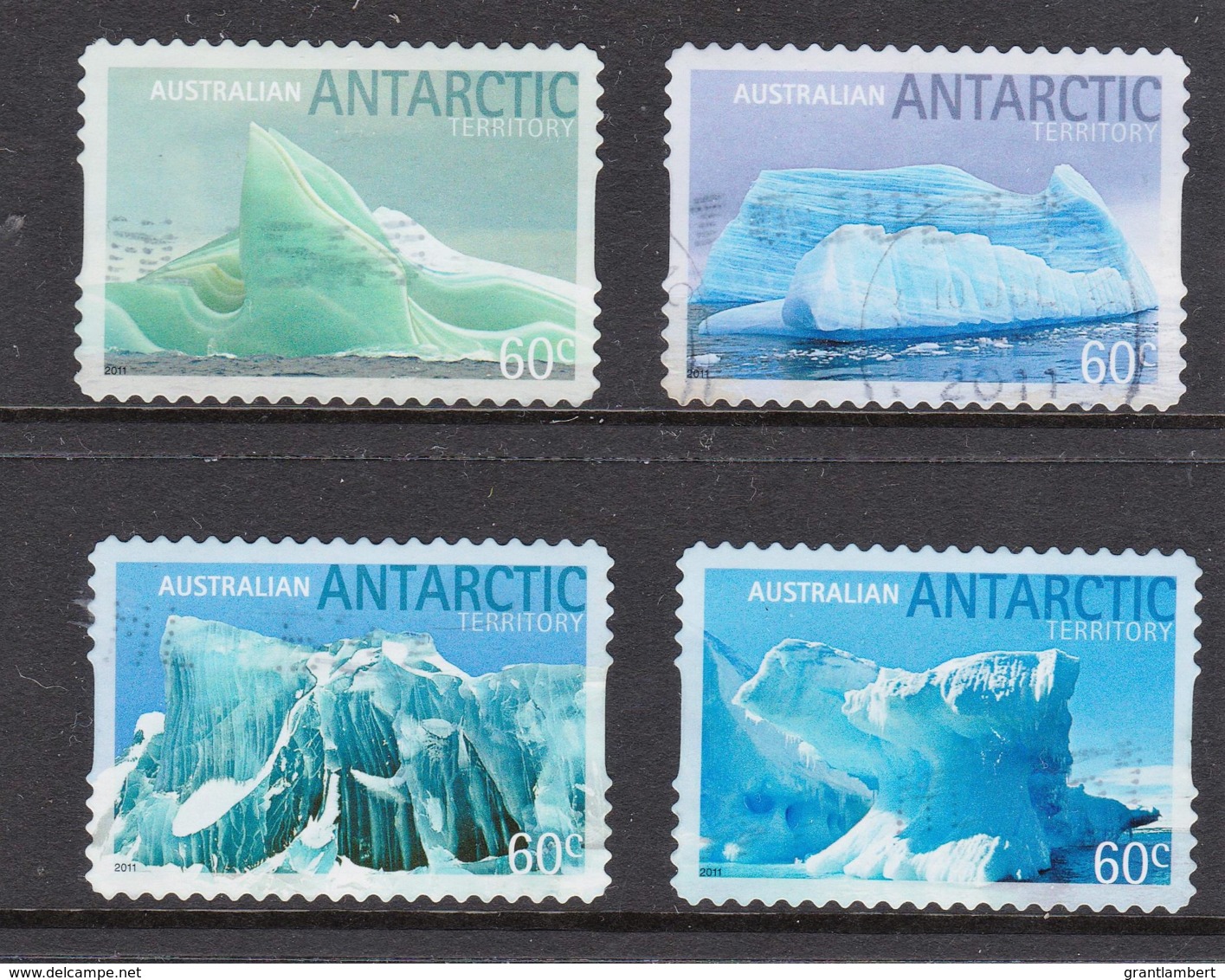 Australian Antarctic 2011 Icebergs Set Of 4 Self-adhesives Used - Used Stamps