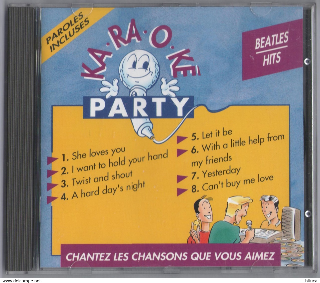 CD 8 TITRES KARAOKé PARTY THE BEATLES HITS TRES BON ETAT & RARE - Ediciones De Colección