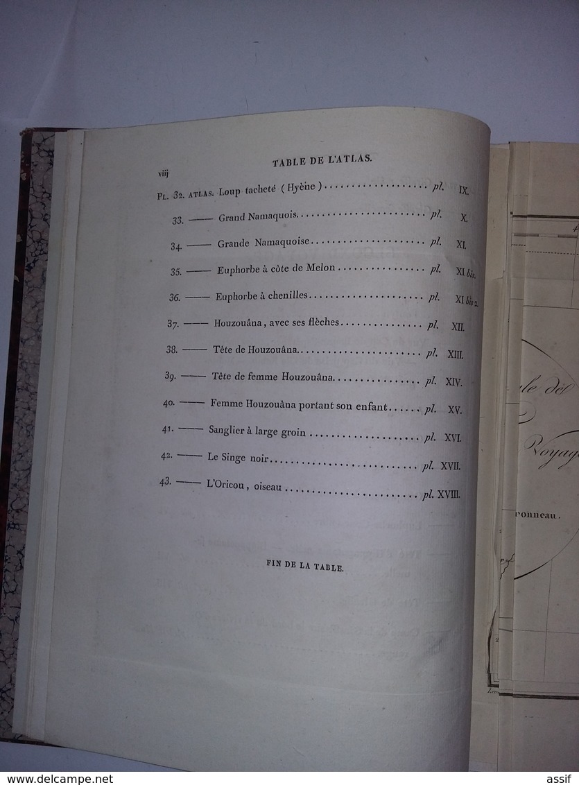 LE VAILLANT Voyage En Afrique  Atlas Seul  Desray 1818  Complet De Ses 42 Planches 1/2 Rel. - 1801-1900