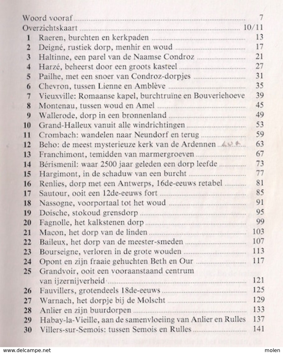 WANDELEN LANGS ARDENSE DORPEN Lannoo 143blz GIDS VOOR 30 WANDELINGEN Ardennen Raeren Chevron Nassogne Opont Villers Z335 - Andere & Zonder Classificatie