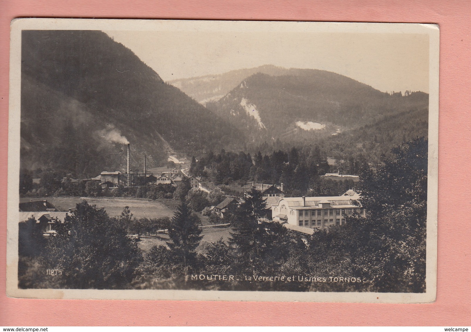 OUDE POSTKAART ZWITSERLAND - SCHWEIZ - SUISSE -   MOUTIER - USINES TORNOS - Moutier