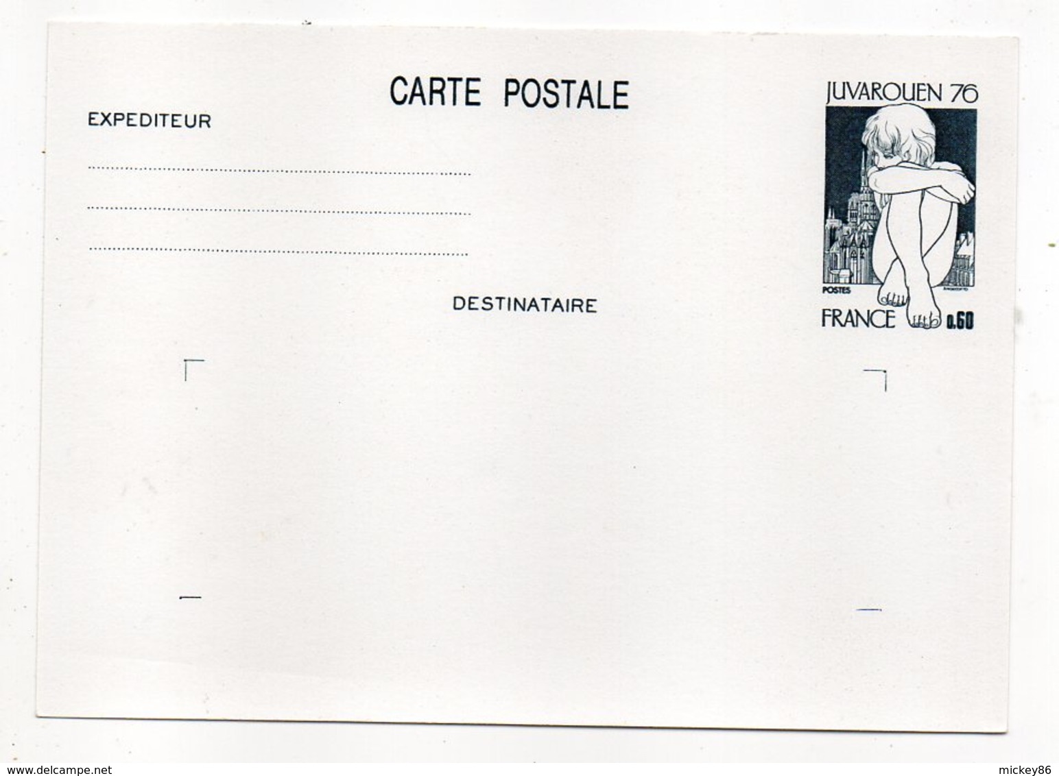 Entier Postal--n° 1876--CP1 --Type Expo Phil  JUVAROUEN    60c  Ardoise  --NEUF - Cartes Postales Types Et TSC (avant 1995)