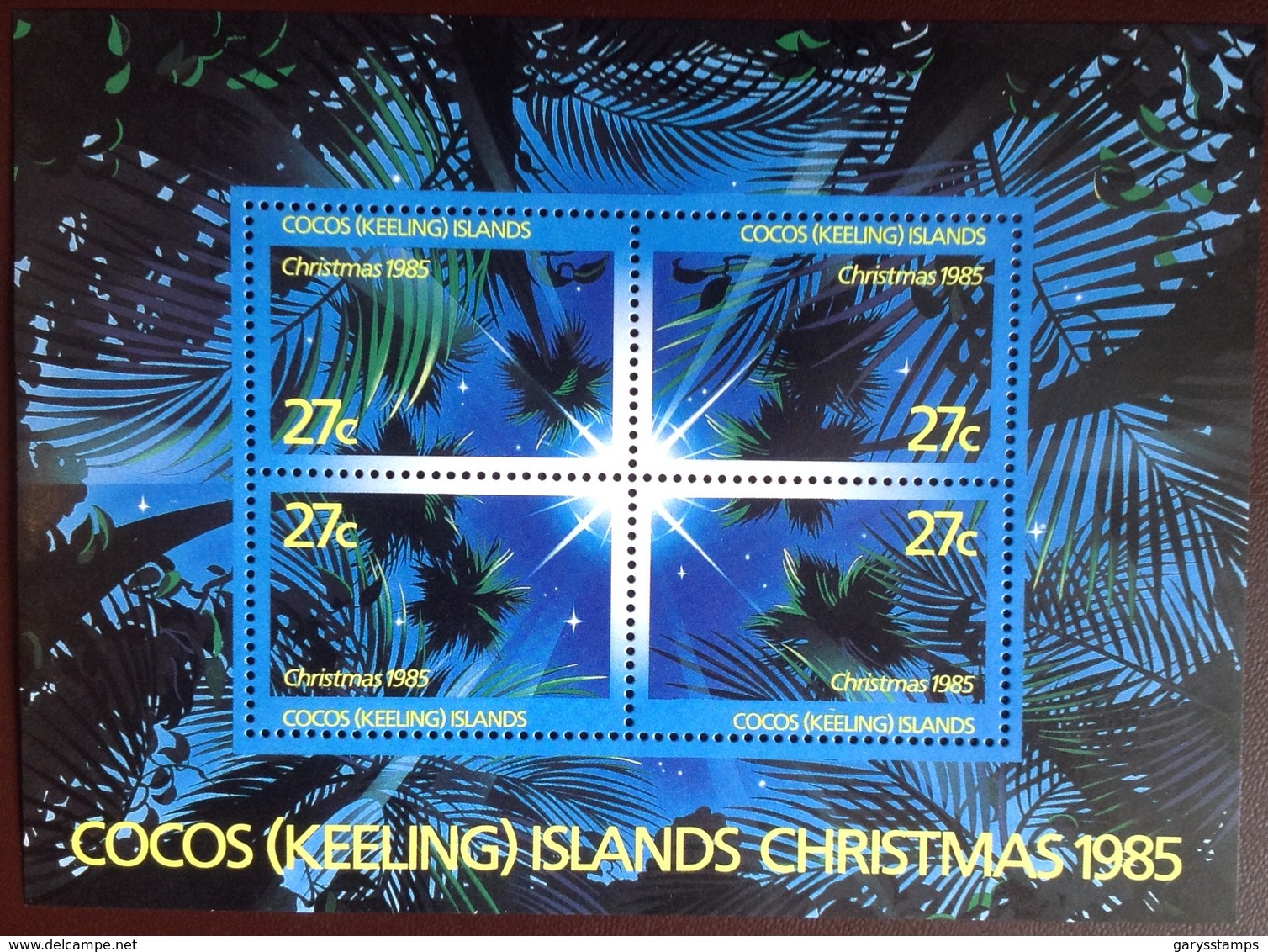 Cocos Keeling 1985 Christmas Minisheet MNH - Cocos (Keeling) Islands