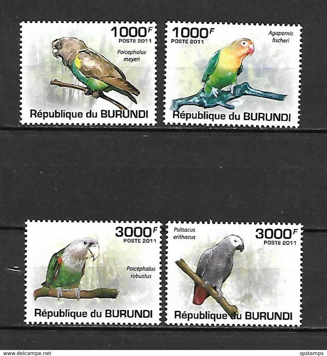 Burundi 2011 Birds - Parrots MNH (R0106) - Perroquets & Tropicaux