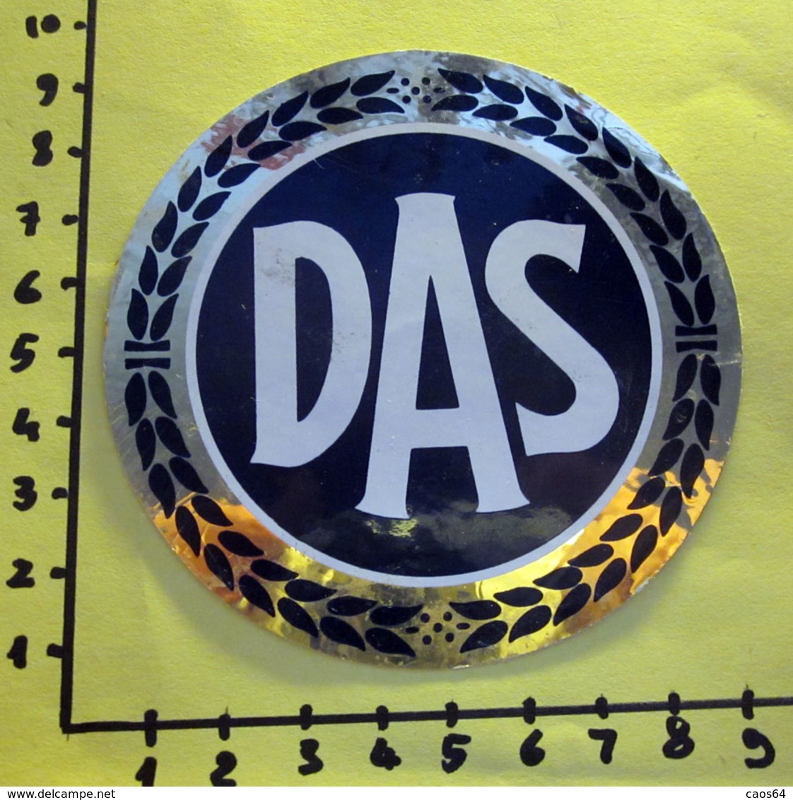 DAS AUTOMOBIL BMW MERCEDES  ADESIVO STICKER  VINTAGE NEW ORIGINAL - Stickers