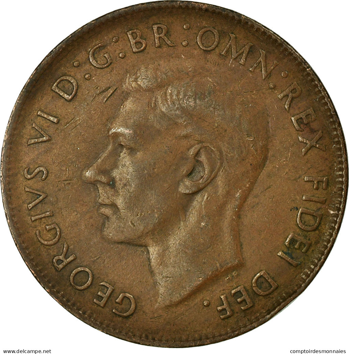 Monnaie, Australie, George VI, Penny, 1952, TTB, Bronze, KM:43 - Penny