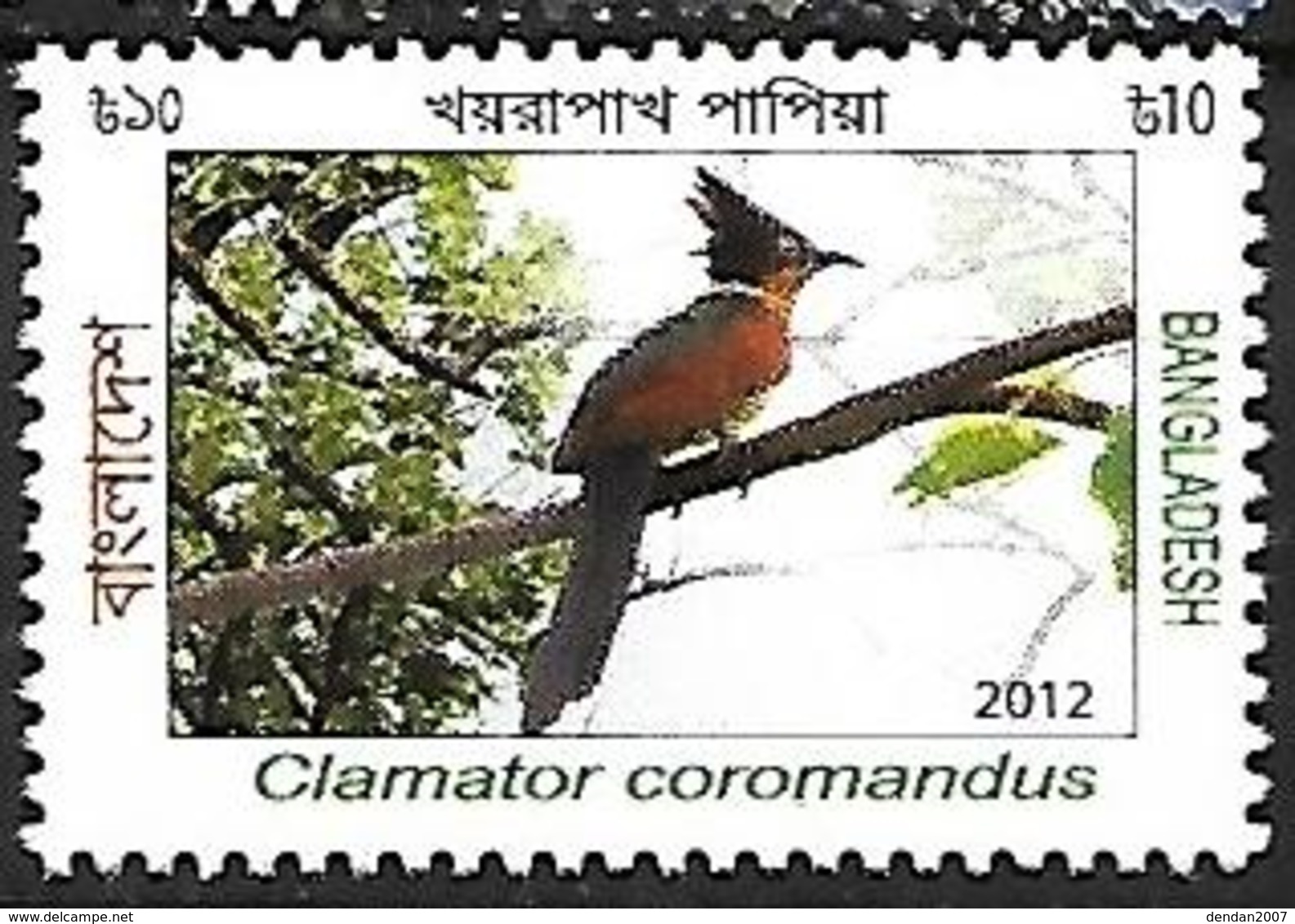 Banladesh - MNH - 2012 -    Chestnut-winged Cuckoo    Clamator Coromandus - Cuculi, Turaco