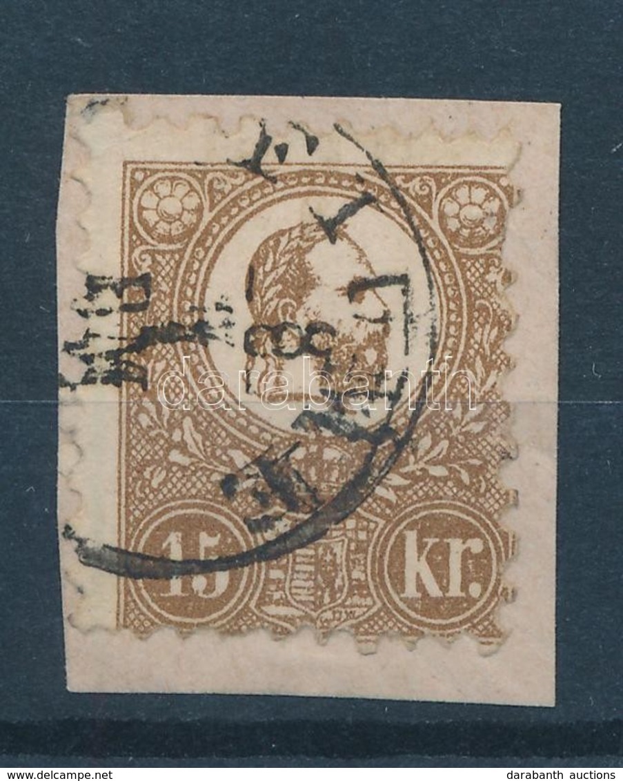 1871 Kőnyomat 15kr Kivágáson, Szép Minőség - Altri & Non Classificati