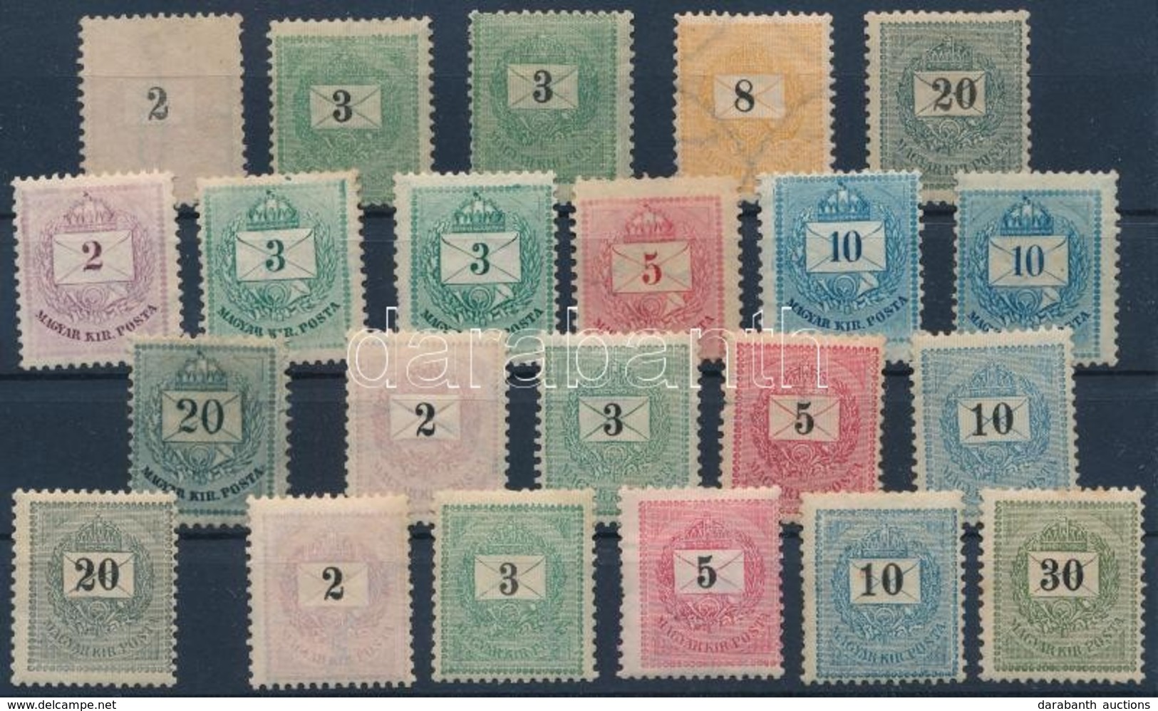 ** * 1881-1899 Kis Krajcáros Tétel 22 Db Szép Minőségű Bélyeg - Altri & Non Classificati