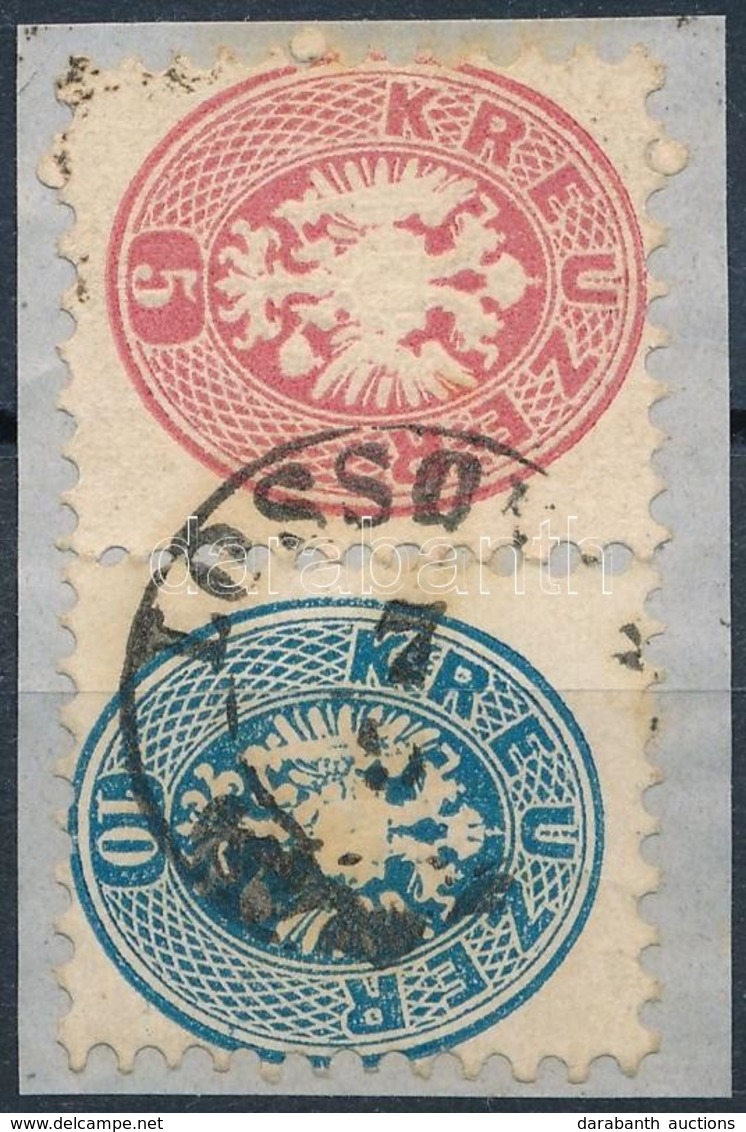 1864 5kr + 10kjr 'LOSSON(CZ)' - Autres & Non Classés