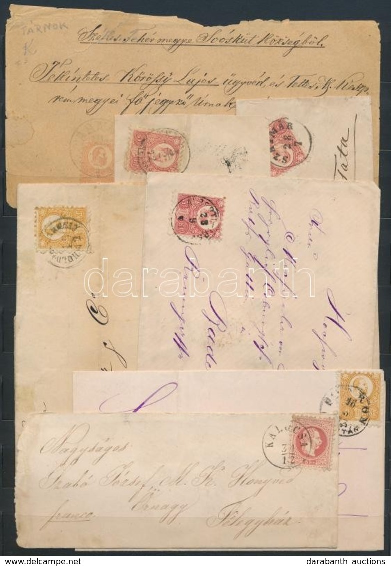 1867-1871 7 Db Küldemény, Benne Kőnyomat 5kr - Altri & Non Classificati