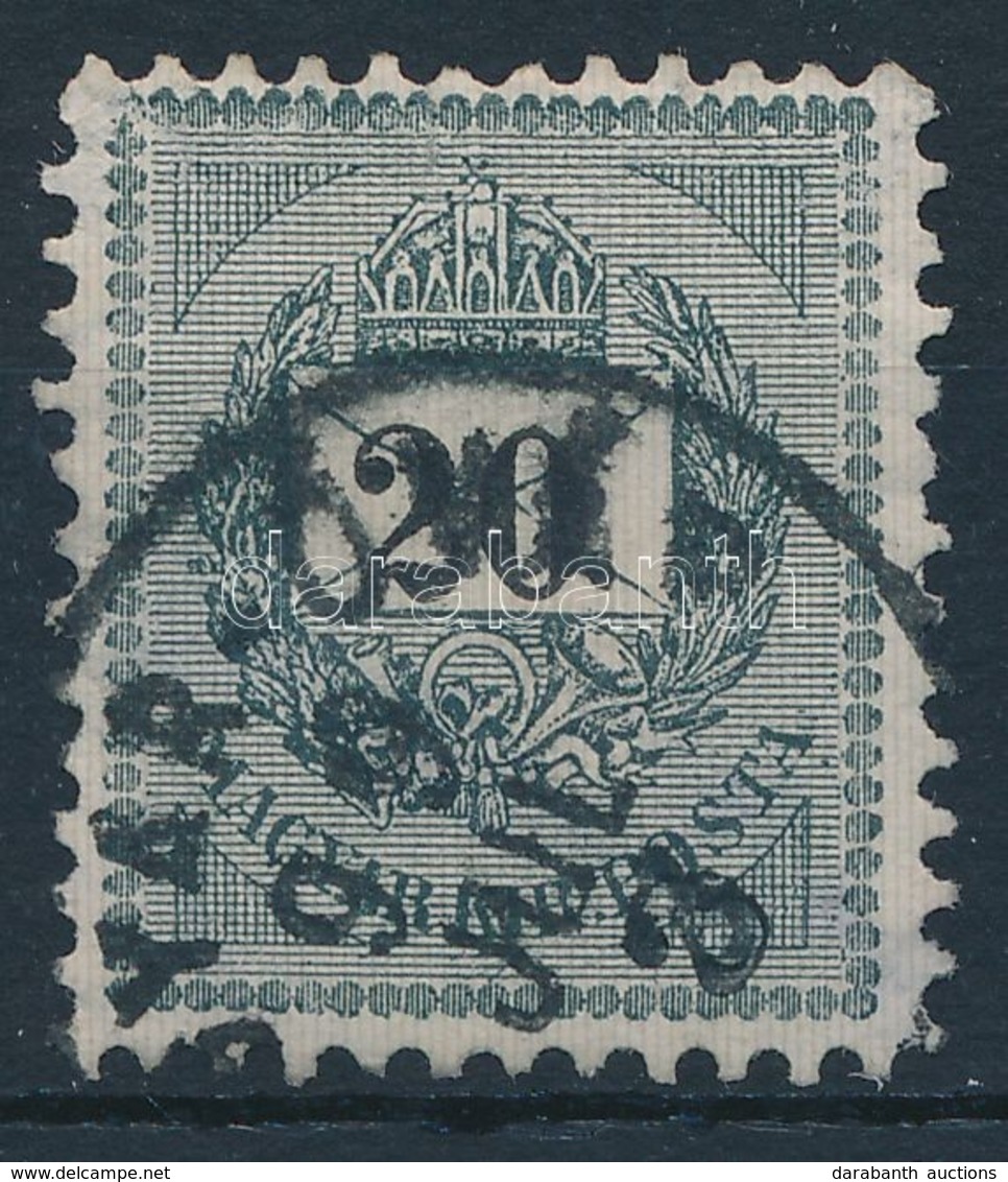 O 1898 20kr 11 1/2 Fogazással, Szép állapotban - Altri & Non Classificati