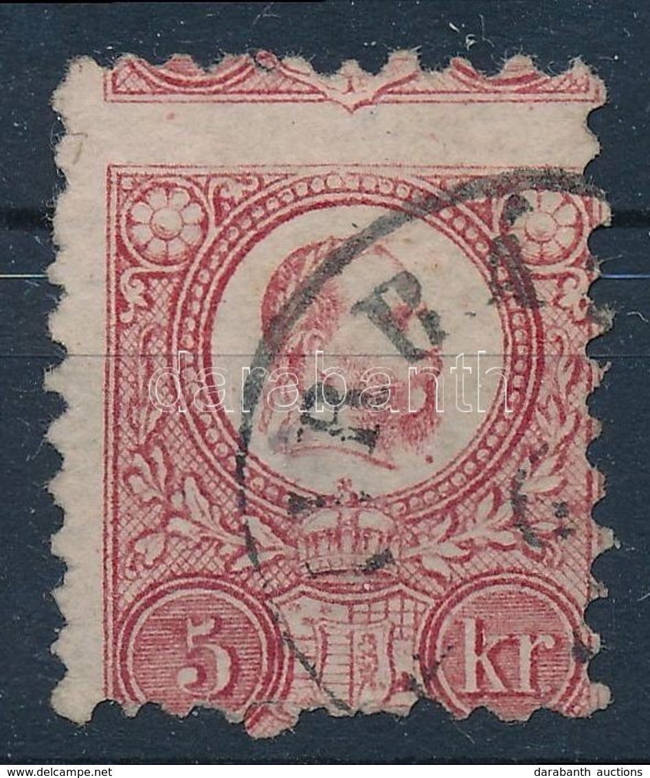 O 1871  Réznyomat 5kr Képbe Fogazva - Altri & Non Classificati