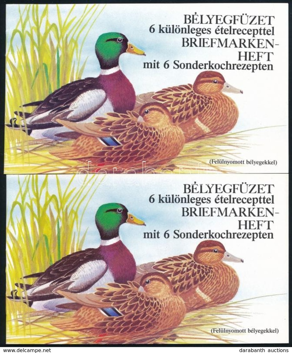 ** 1989 2 Db Récék Német Nyelvű Bélyegfüzet 2 Féle Fogazással (11.000) - Altri & Non Classificati