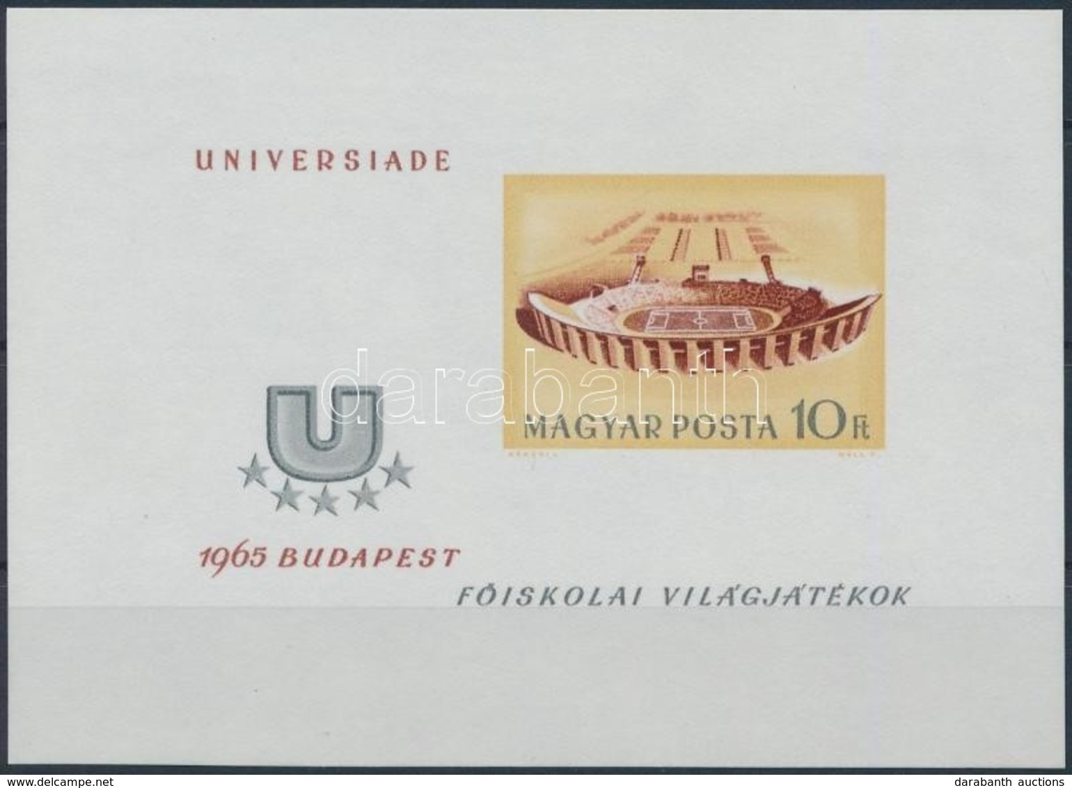 ** 1965 Universiade Vágott Blokk (4.000) - Altri & Non Classificati