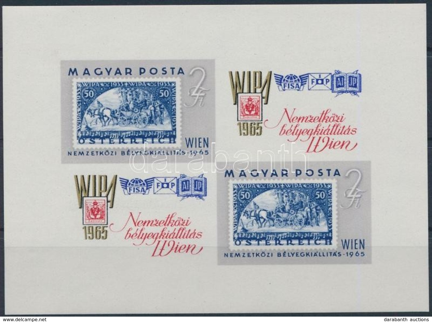 ** 1965 WIPA Vágott Kisív (4.500) - Altri & Non Classificati