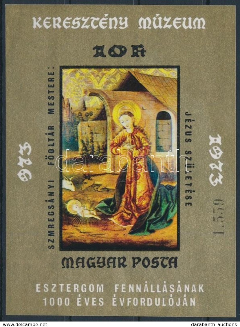 ** 1973 Festmény (XII.) - Régi Magyar Mester Műve Vágott Blokk (3.500) - Altri & Non Classificati