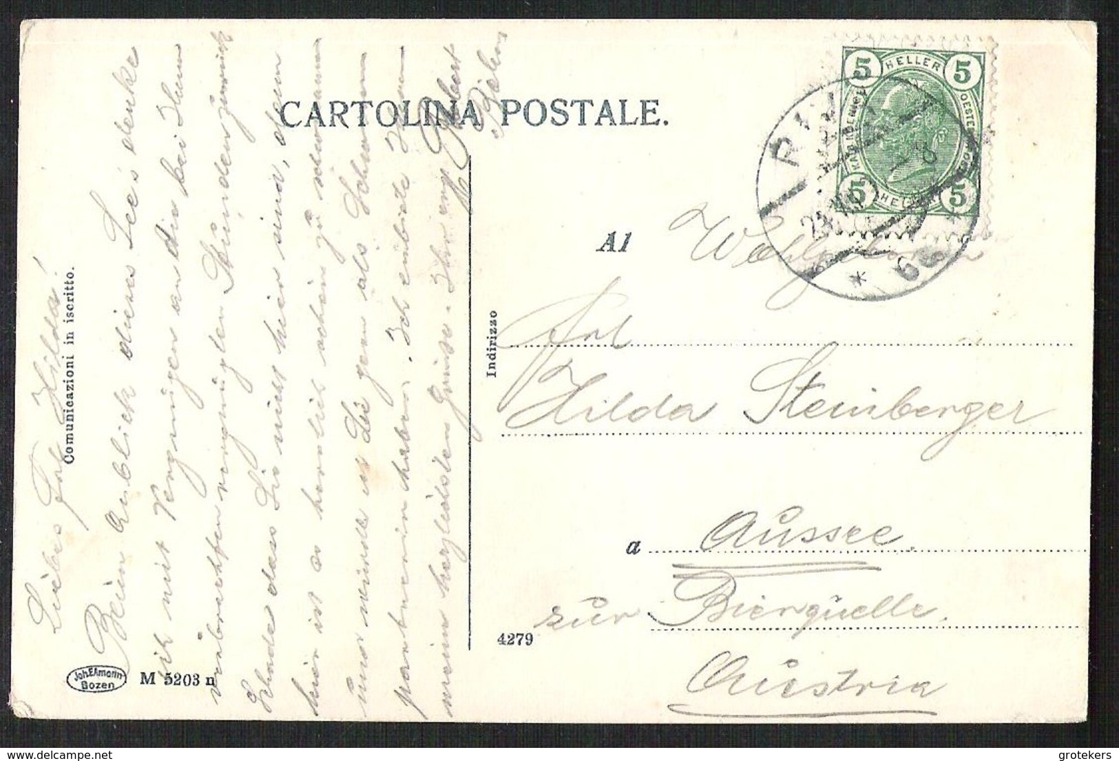 RIVA Sul Lago Di Garda With Hotel Imperial And Hotel Sonne Sent 1907?  Austrian Stamp / Österreichische Briefmarke - Autres & Non Classés