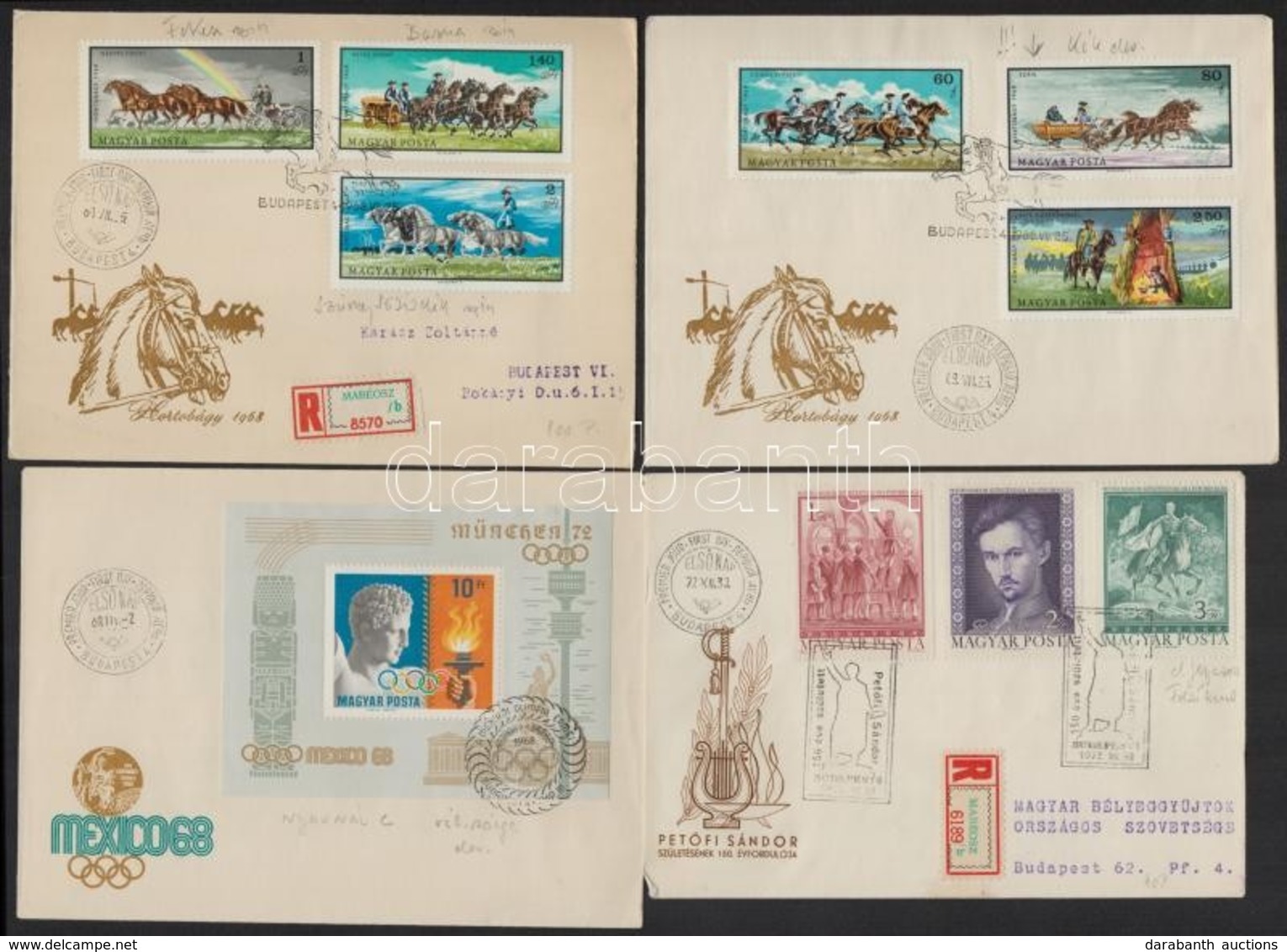 Kb 72 Db FDC Főleg Az 1960-as, 1970-es évekből - Altri & Non Classificati