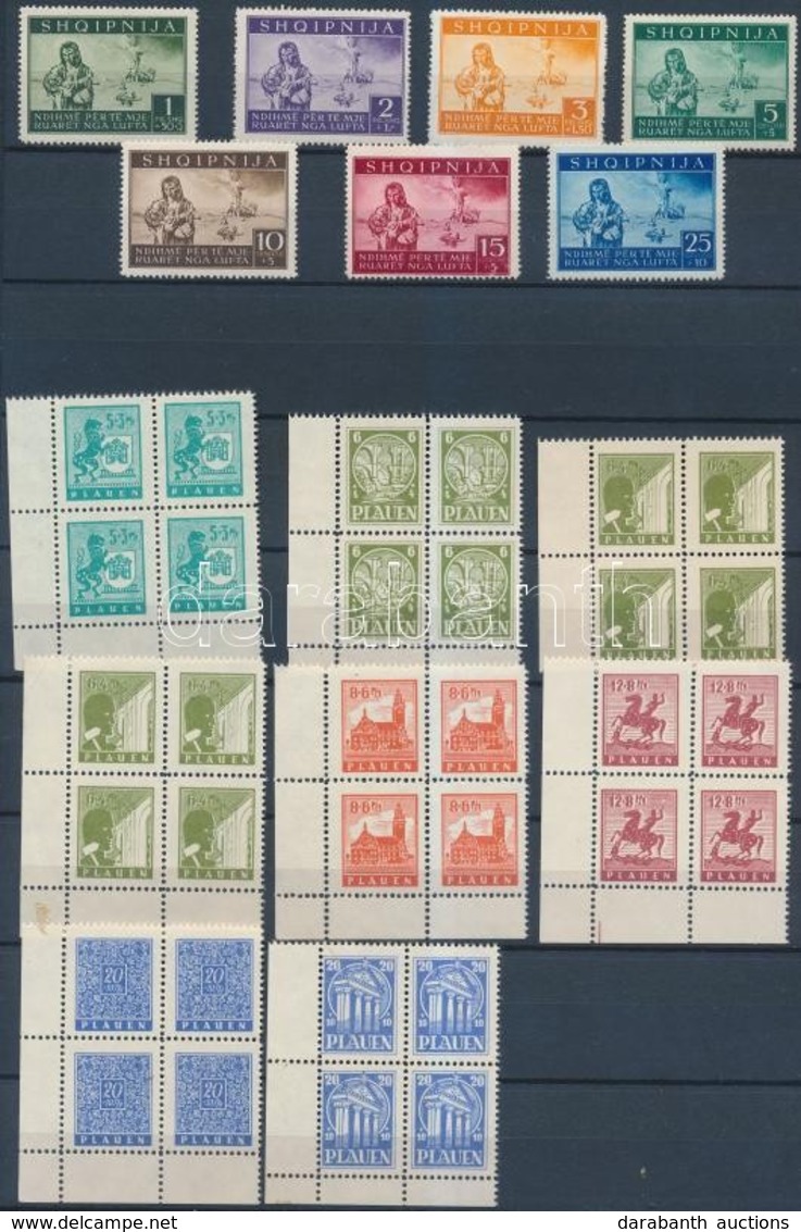 ** * O Németország Főleg Deutsches Reich, Zónák Tétel érdekességekkel 8 Lapos Lindner Berakóban / Germany Lot, Mostly Ge - Altri & Non Classificati