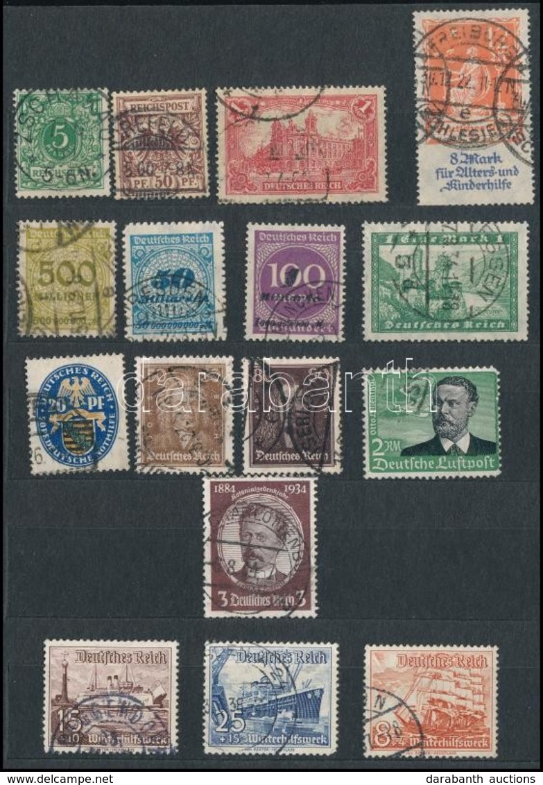 O Deutsches Reich 1889-1937 16 Db Bélyeg (Mi EUR 220.-) - Autres & Non Classés