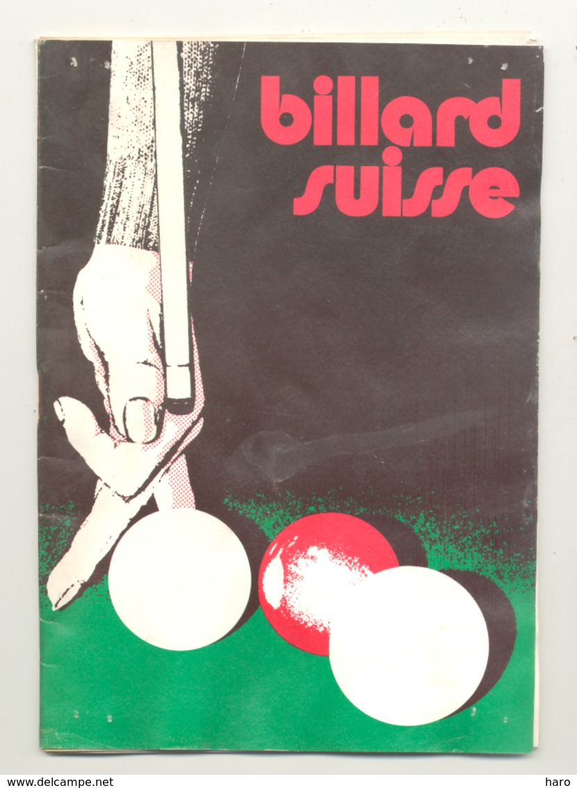 Revue "  Billard Suisse  " 1980 - Programme, Championnat,... Bilingue D/Fr - 7 Photos  (jm) - Sport