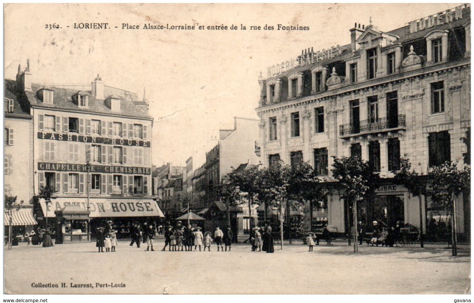 56 LORIENT - Place Alsace-Lorraine Et Entrée De La Rue Des Fontaines - Lorient