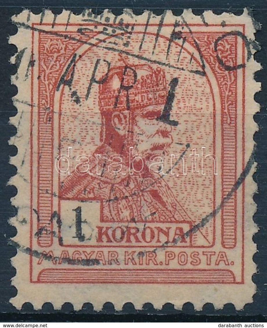 O 1900 Turul 1K 11 1/2 Fogazással (5.000) - Sonstige & Ohne Zuordnung