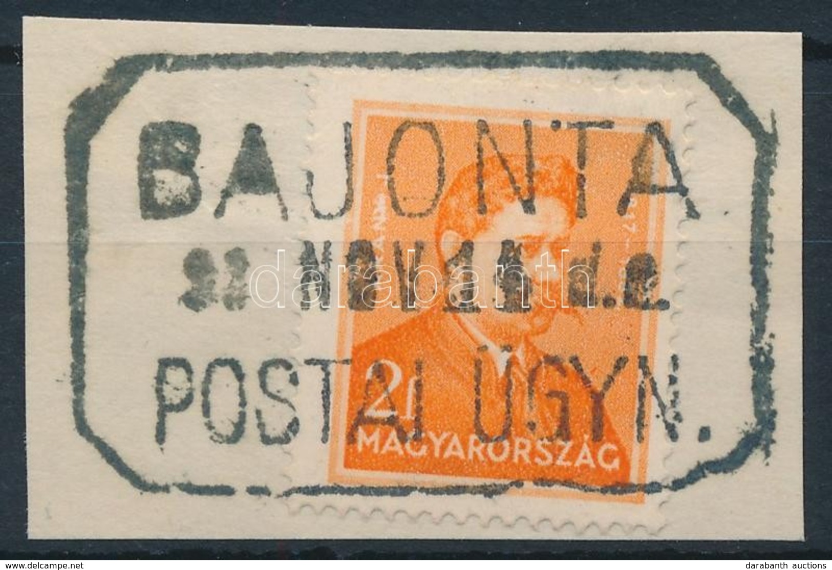 'BAJONTA' Postaügynökségi Bélyegzés - Sonstige & Ohne Zuordnung